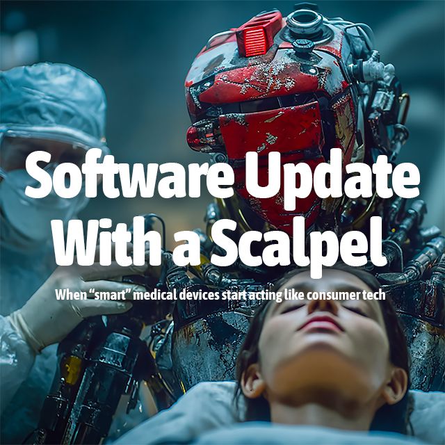 Software Update With a Scalpel - When “smart” medical devices start acting like consumer tech