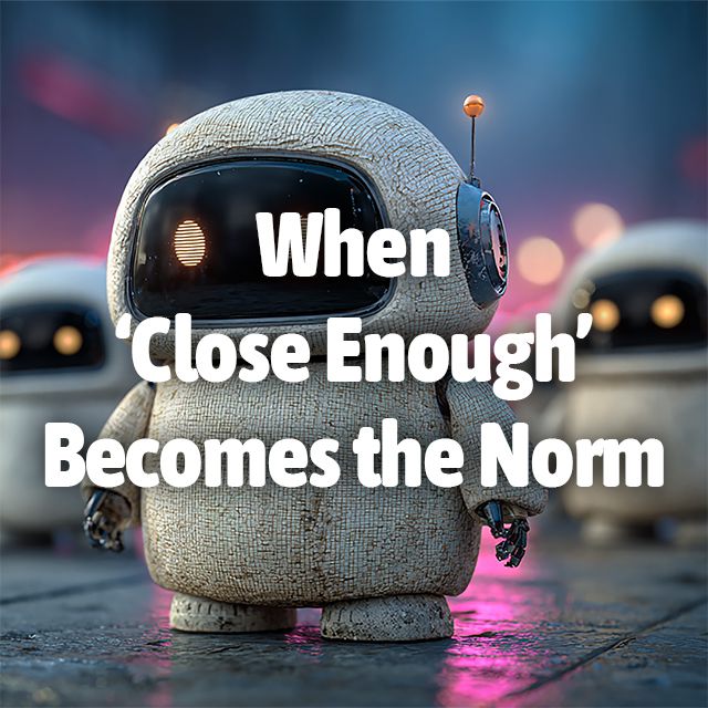 When “Close Enough” Becomes the Norm